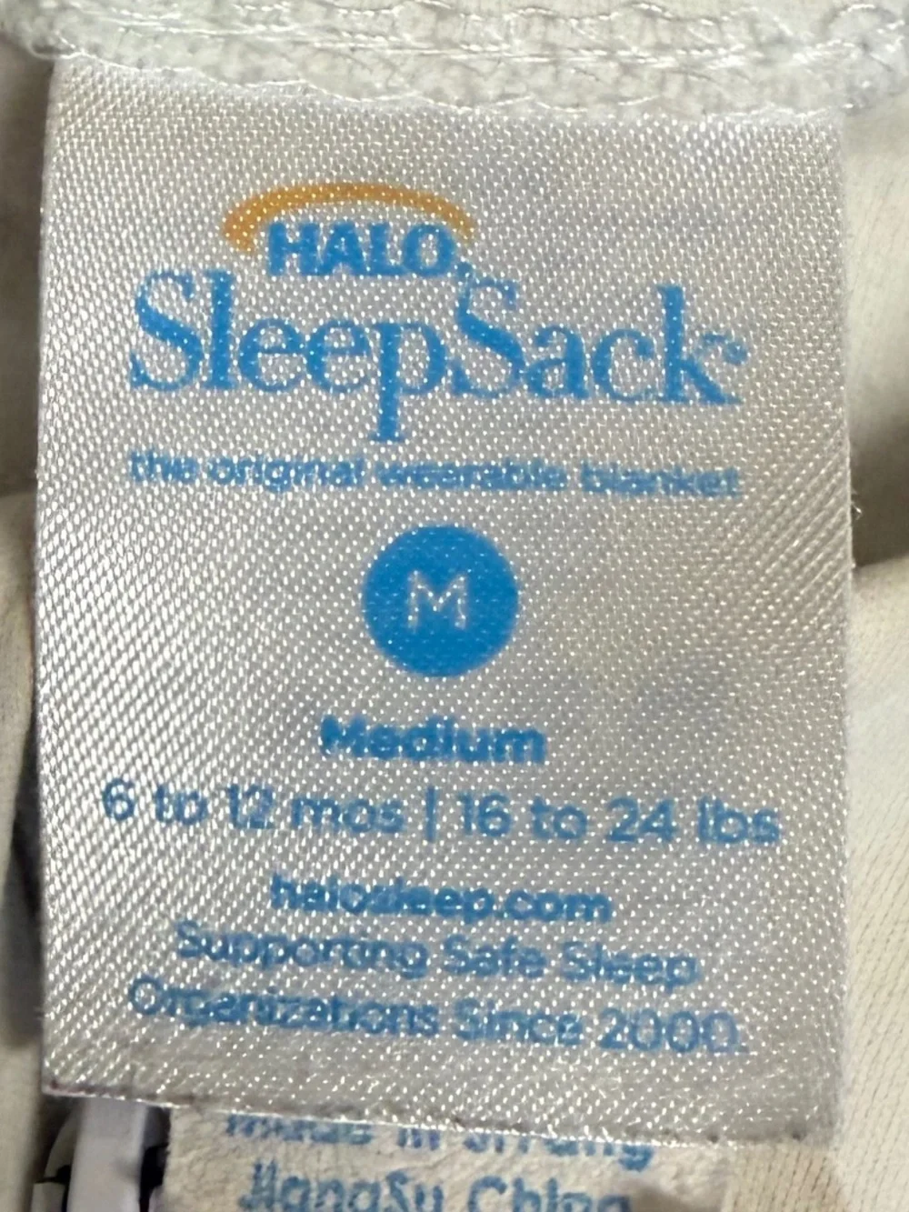 Cotton Halo Med Sleep sack with deer pattern